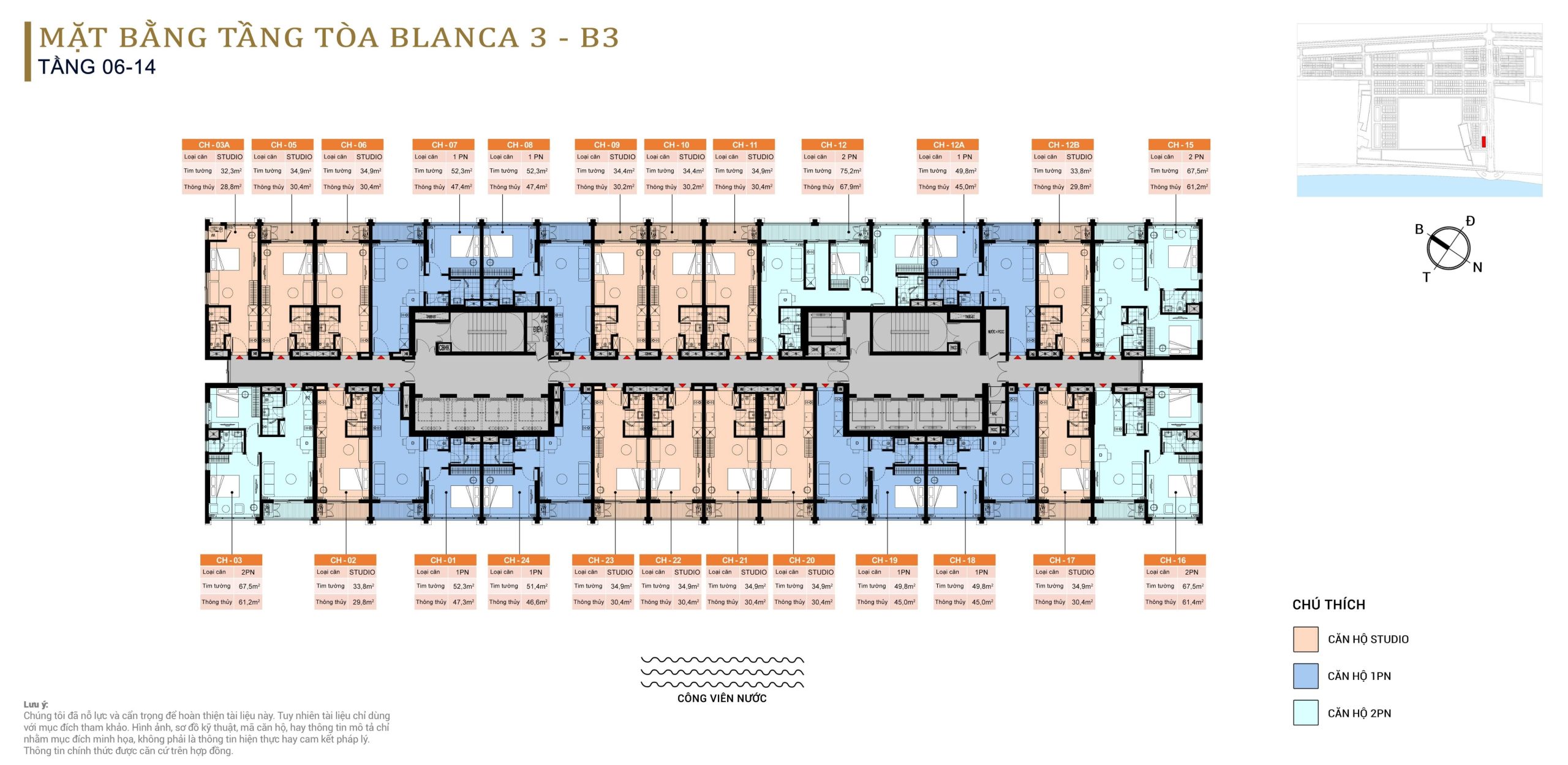 MB tầng tòa Blanca 3 - B3